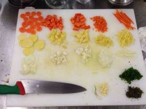 tagli di verdure